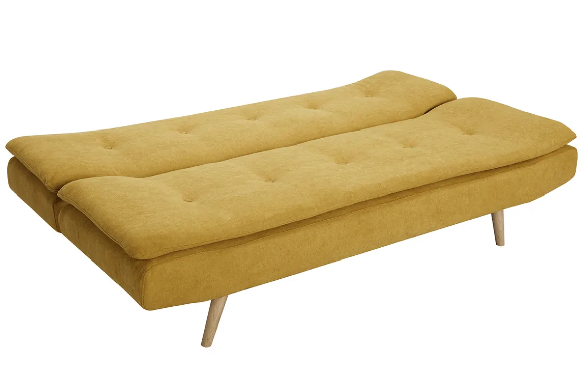 Cheap Miliboo Sofá convertible nórdico 3 plazas amarillo SENSO