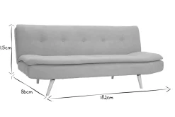 Cheap Miliboo Sofá convertible nórdico 3 plazas amarillo SENSO