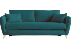 Cheap Miliboo Sofá convertible nórdico 3 plazas azul petróleo CREEP