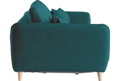 Cheap Miliboo Sofá convertible nórdico 3 plazas azul petróleo CREEP