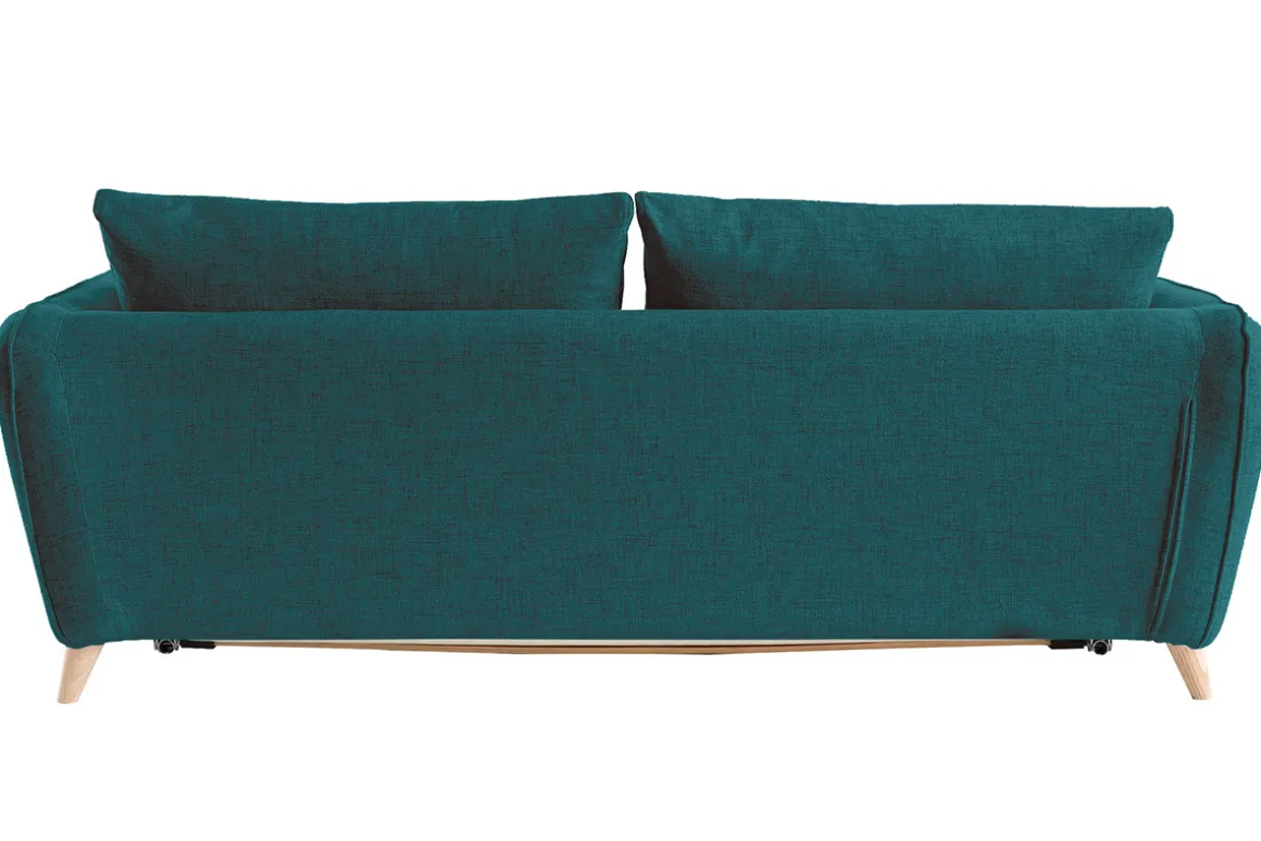 Cheap Miliboo Sofá convertible nórdico 3 plazas azul petróleo CREEP