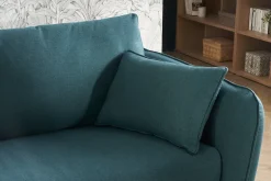 Cheap Miliboo Sofá convertible nórdico 3 plazas azul petróleo CREEP