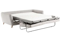 New Miliboo Sofá convertible nórdico 3 plazas gris claro CREEP