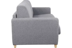 Sale Miliboo Sofá convertible nórdico gris claro y madera GRAHAM