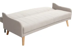 Cheap Miliboo Sofá convertible vintage 3 plazas gris ARYA