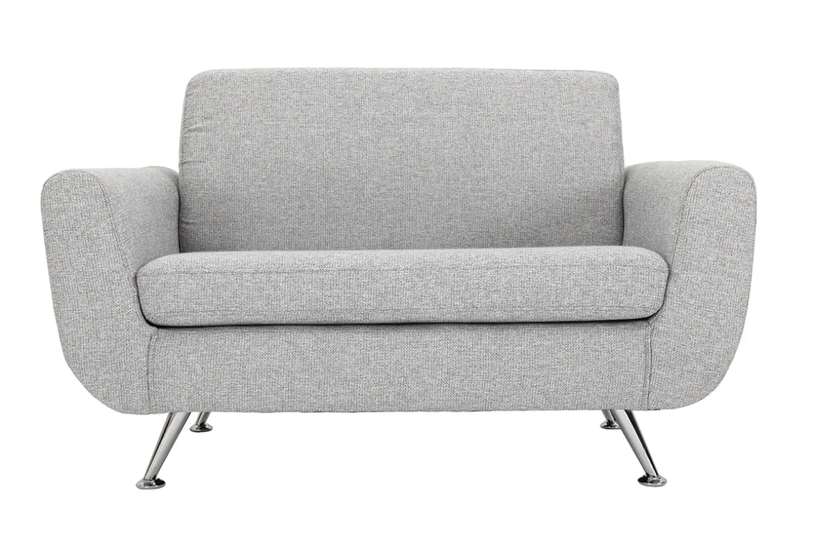 Online Miliboo Sofá de diseño 2 plazas gris PURE