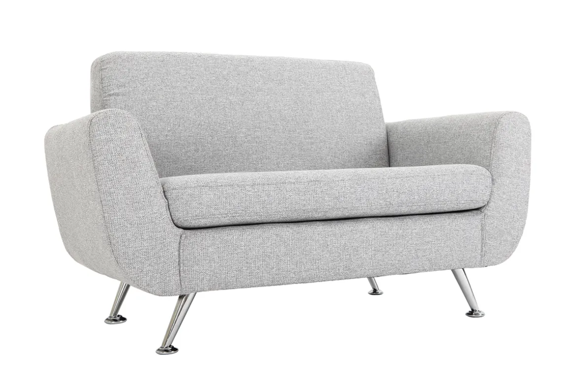 Online Miliboo Sofá de diseño 2 plazas gris PURE