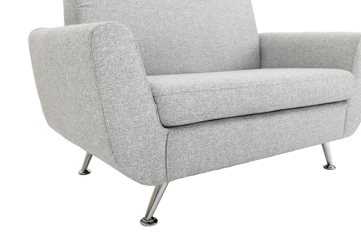 Online Miliboo Sofá de diseño 2 plazas gris PURE