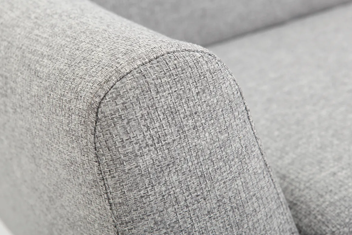 Online Miliboo Sofá de diseño 2 plazas gris PURE