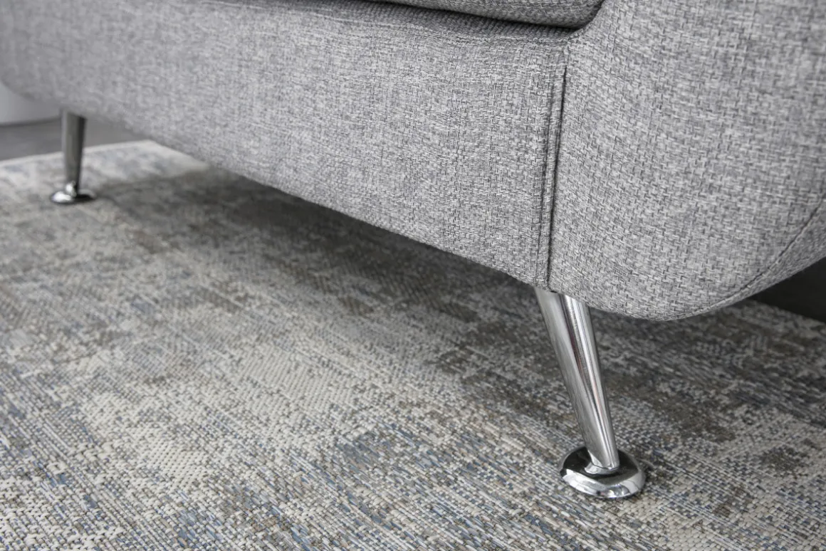 Online Miliboo Sofá de diseño 2 plazas gris PURE