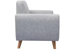 Discount Miliboo Sofá de diseño 2 plazas gris PURE