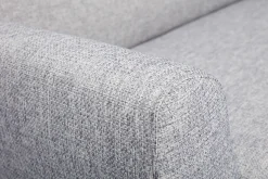 Discount Miliboo Sofá de diseño 2 plazas gris PURE
