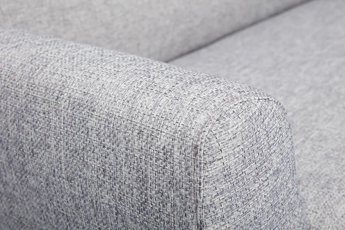 Discount Miliboo Sofá de diseño 2 plazas gris PURE