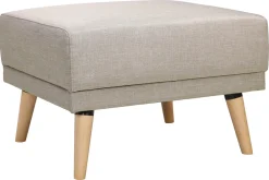 Clearance Miliboo Sofá de esquina convertible escandinavo natural ULLA