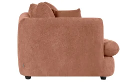 Clearance Miliboo Sofá desenfundable de 3-4 plazas diseño de haba en tela de terciopelo efecto terracota SACHA