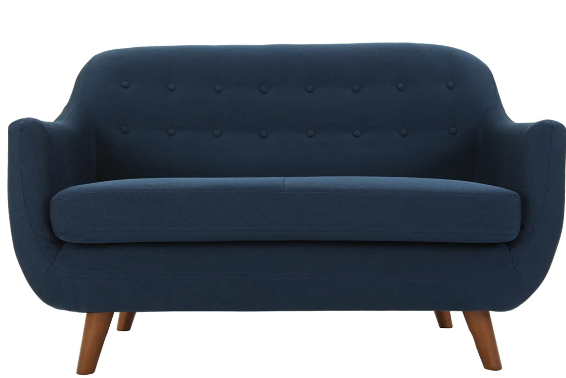 Best Miliboo Sofá diseño 2 plazas azul YNOK