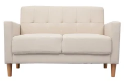 Store Miliboo Sofá diseño 2 plazas beige MOON