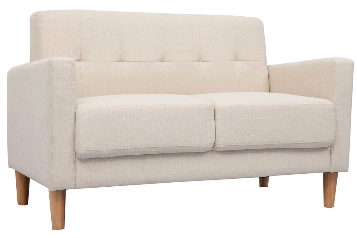Store Miliboo Sofá diseño 2 plazas beige MOON