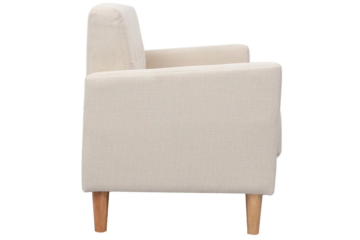 Store Miliboo Sofá diseño 2 plazas beige MOON