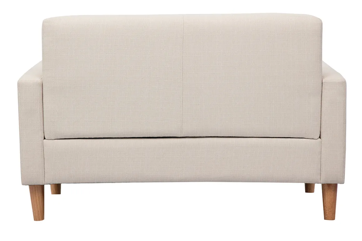 Store Miliboo Sofá diseño 2 plazas beige MOON