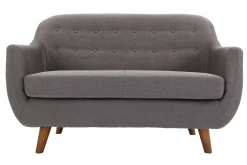 Cheap Miliboo Sofá diseño 2 plazas gris antracita YNOK