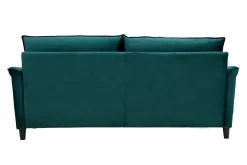Clearance Miliboo Sofá en terciopelo azul petróleo 3 plazas CLIFF