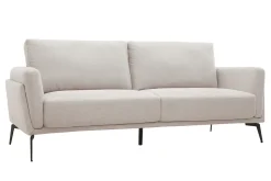 Cheap Miliboo Sofá moderno 3 plazas de tejido efecto aterciopelado texturizado beige MOSCO