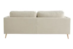 Best Sale Miliboo Sofá moderno 3 plazas de tela beige natural VOGUE