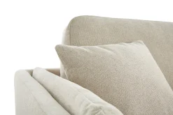 Best Sale Miliboo Sofá moderno 3 plazas de tela beige natural VOGUE