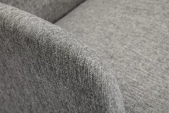 Cheap Miliboo Sofá nórdico 2 plazas de tejido gris claro y madera clara ISKO