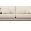 Shop Miliboo Sofá nórdico 3 plazas desenfundable beige y patas madera OSLO