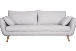 Clearance Miliboo Sofá nórdico 3 plazas gris claro CREEP