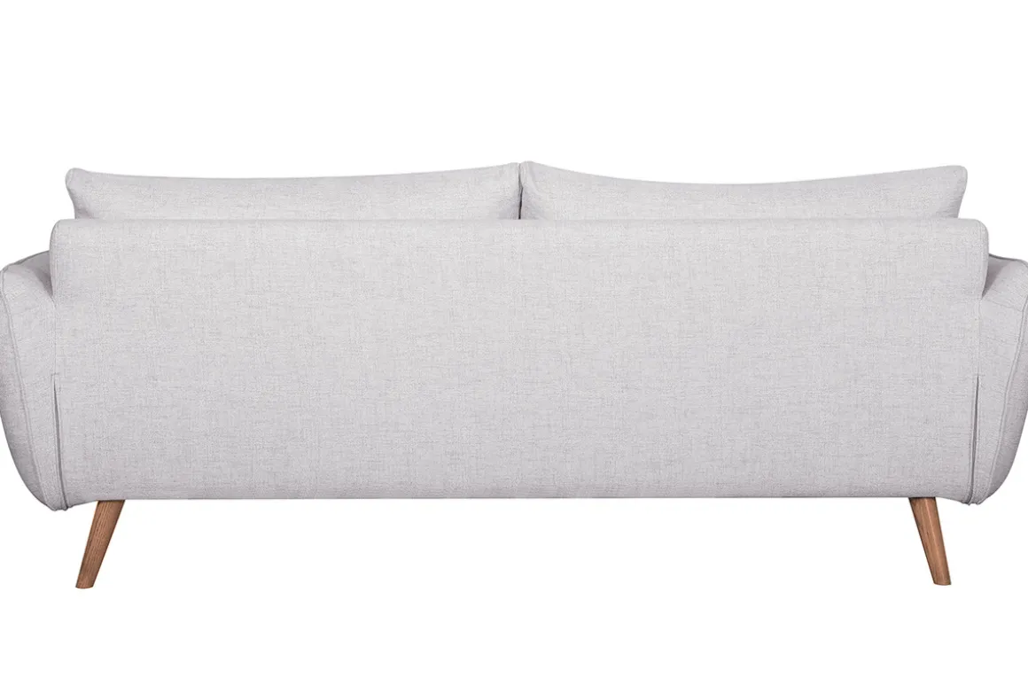 Clearance Miliboo Sofá nórdico 3 plazas gris claro CREEP