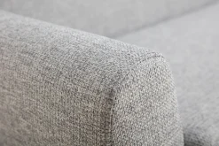 Cheap Miliboo Sofá nórdico 3 plazas gris claro y madera PURE