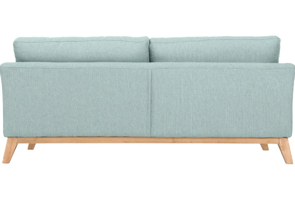 Cheap Miliboo Sofá nórdico 3 plazas verde agua desenfundable patas madera OSLO