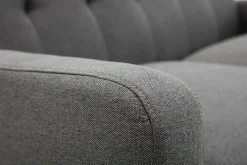 Cheap Miliboo Sofá nórdico de 2 plazas en tejido gris oscuro LUNA