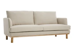 Best Miliboo Sofá nórdico 3 plazas beige HOBART