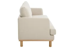 Best Miliboo Sofá nórdico 3 plazas beige HOBART