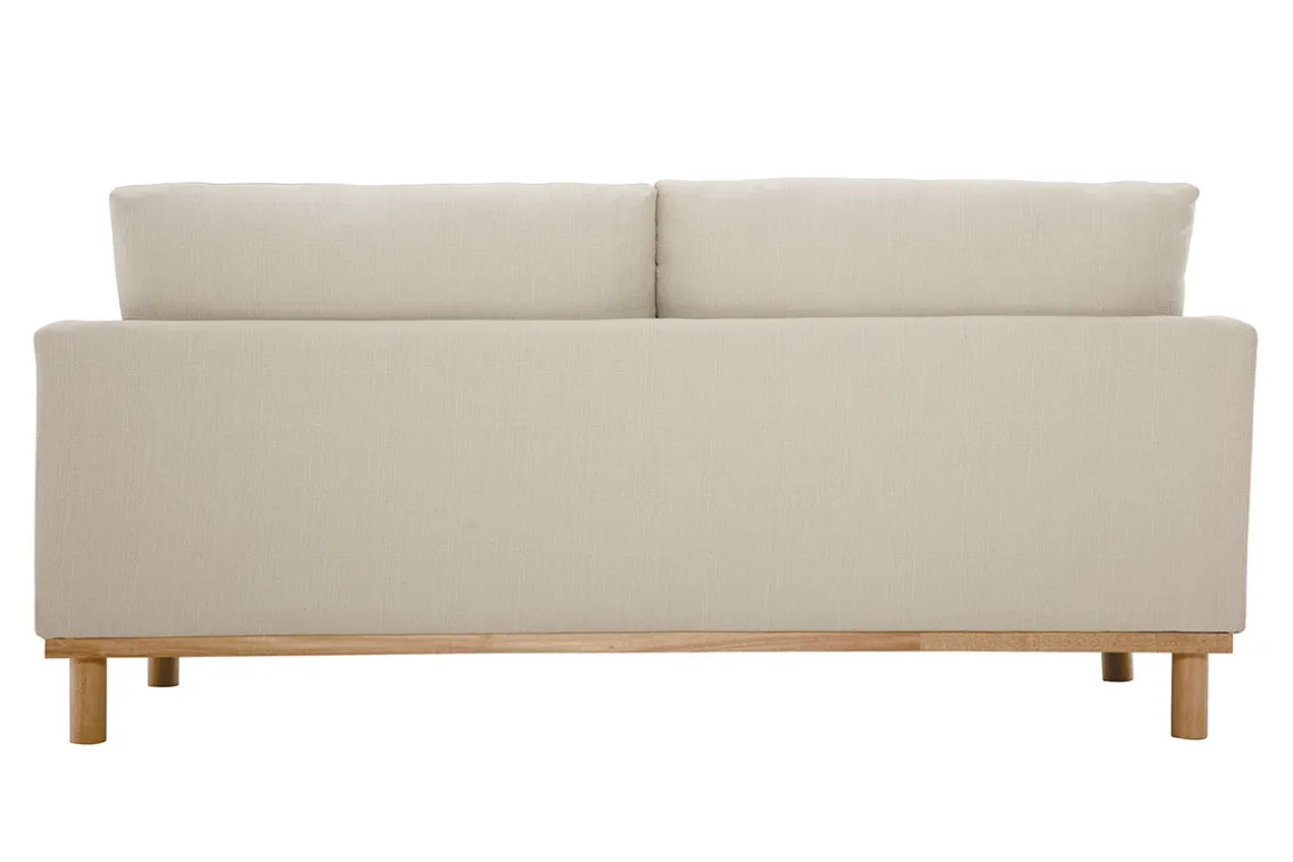 Best Miliboo Sofá nórdico 3 plazas beige HOBART