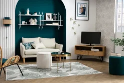 Flash Sale Miliboo Sofá nórdico 2 plazas caqui KATE