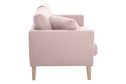 Discount Miliboo Sofá nórdico 2 plazas desenfundable rosa OSLO