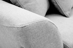 Best Sale Miliboo Sofá nórdico 3 plazas gris claro y fresno ASAKO