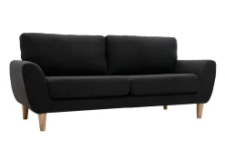 Store Miliboo Sofá nórdico tejido gris antracita 3 plazas ALICE