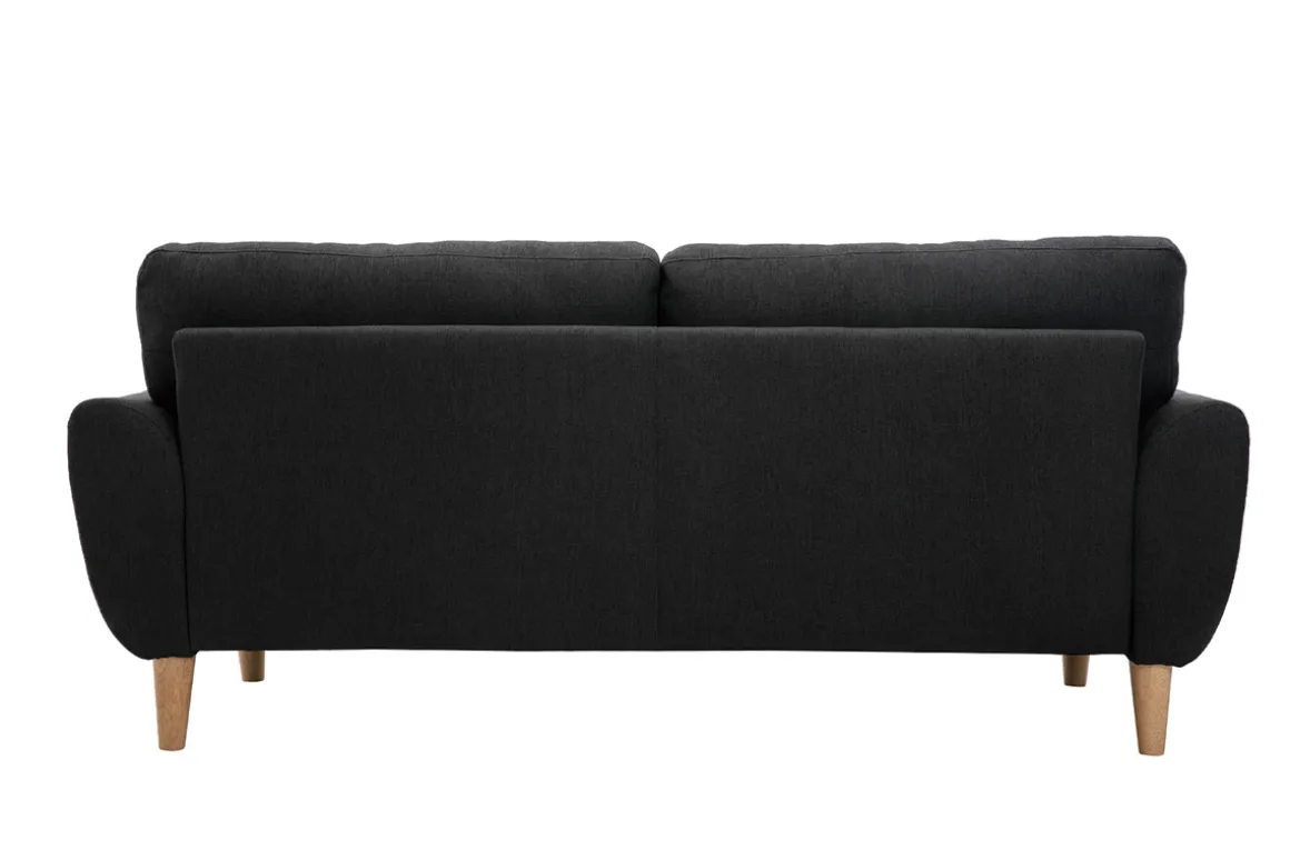 Store Miliboo Sofá nórdico tejido gris antracita 3 plazas ALICE