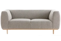 Sale Miliboo Sofá 2-3 plazas estilo nórdico de tejido rizado estilo lana de color topo MORRIS