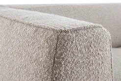 Sale Miliboo Sofá 2-3 plazas estilo nórdico de tejido rizado estilo lana de color topo MORRIS