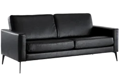 Cheap Miliboo Sofá vintage negro 3 plazas RICCI