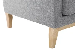 Shop Miliboo Sofa de esquina derecha nórdico gris claro OSLO