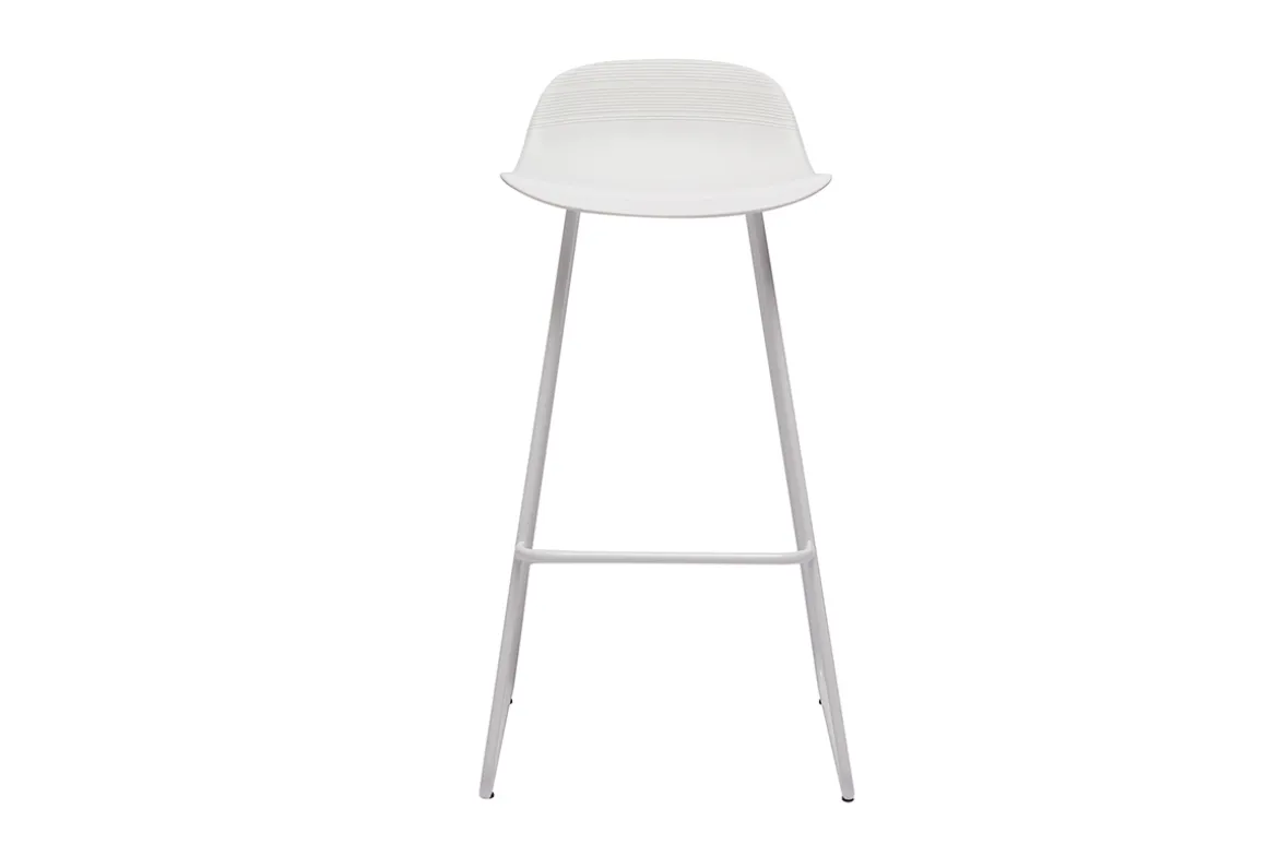 Fashion Miliboo Taburete de bar diseño blanco lote de 2 ELLA
