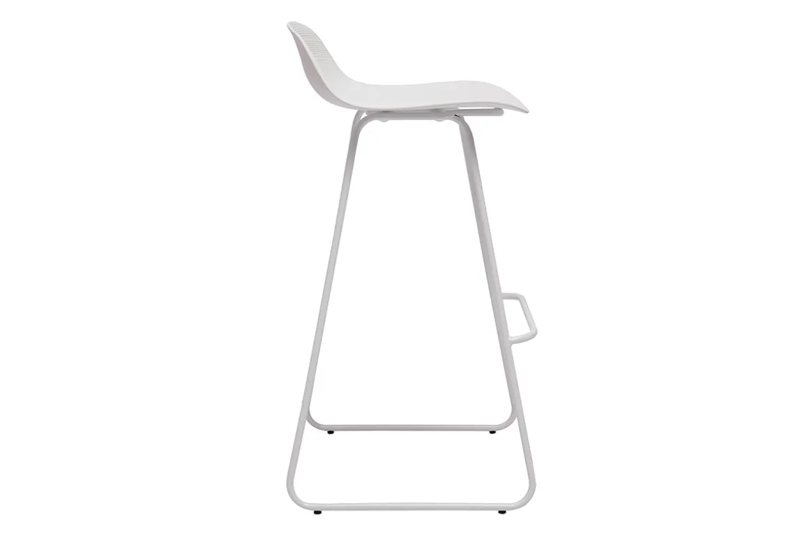 Fashion Miliboo Taburete de bar diseño blanco lote de 2 ELLA